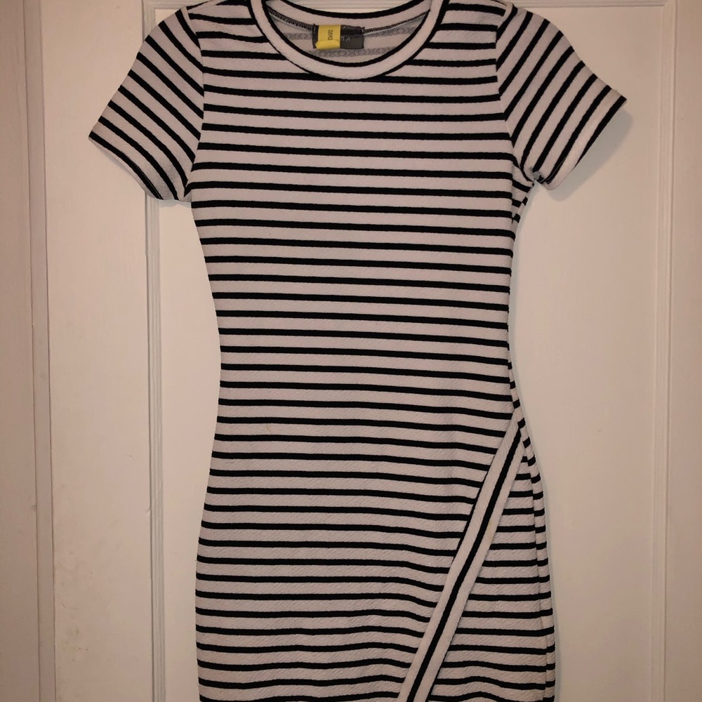Asymmetrical mini dress